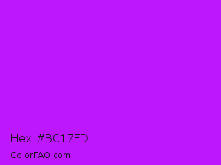 Hex #bc17fd Color Image