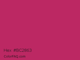 Hex #bc2863 Color Image