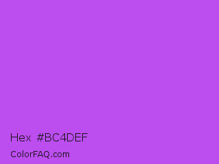 Hex #bc4def Color Image