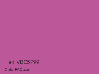 Hex #bc5799 Color Image