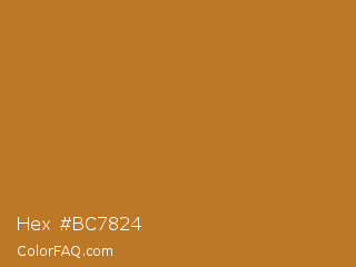 Hex #bc7824 Color Image
