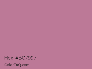 Hex #bc7997 Color Image