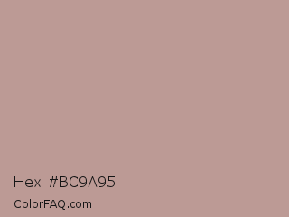 Hex #bc9a95 Color Image