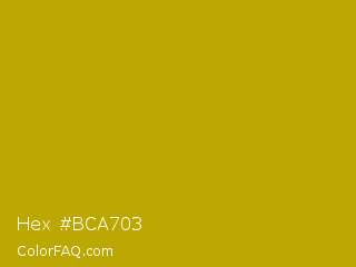 Hex #bca703 Color Image