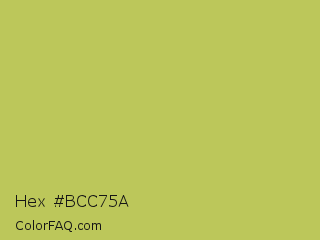 Hex #bcc75a Color Image