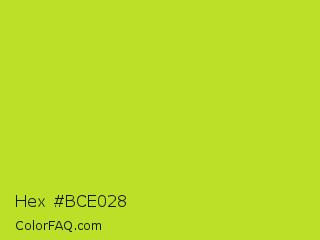 Hex #bce028 Color Image