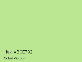 Hex #bce792 Color Image