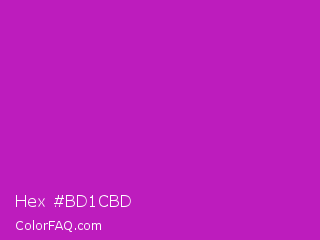 Hex #bd1cbd Color Image
