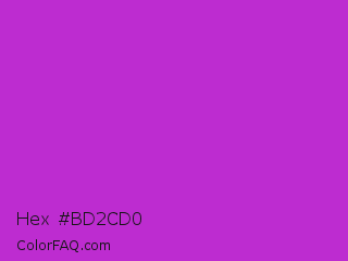 Hex #bd2cd0 Color Image