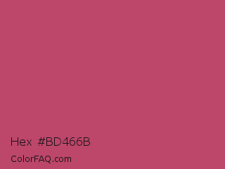 Hex #bd466b Color Image