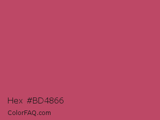 Hex #bd4866 Color Image