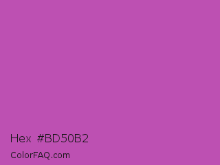 Hex #bd50b2 Color Image
