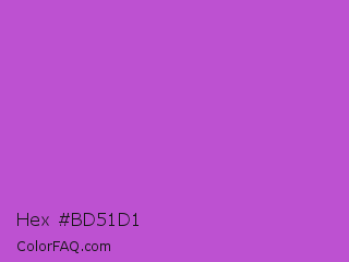 Hex #bd51d1 Color Image