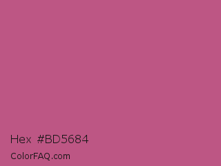 Hex #bd5684 Color Image