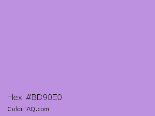 Hex #bd90e0 Color Image