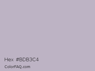Hex #bdb3c4 Color Image