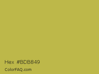 Hex #bdb849 Color Image