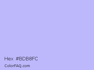 Hex #bdb8fc Color Image