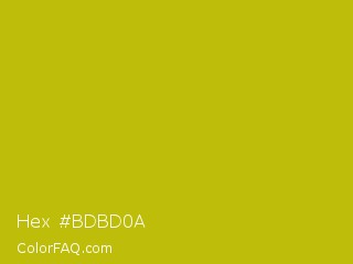 Hex #bdbd0a Color Image