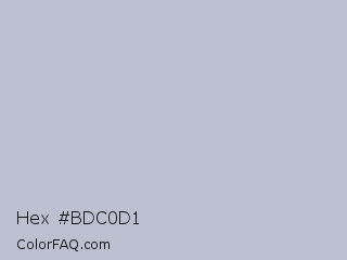 Hex #bdc0d1 Color Image