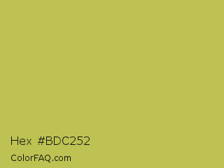 Hex #bdc252 Color Image