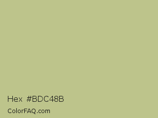 Hex #bdc48b Color Image