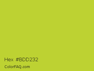 Hex #bdd232 Color Image