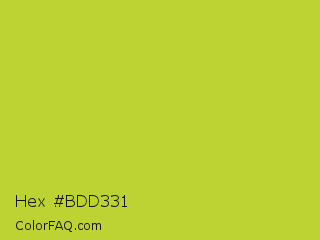 Hex #bdd331 Color Image