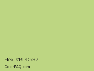 Hex #bdd682 Color Image
