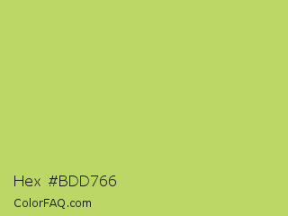 Hex #bdd766 Color Image