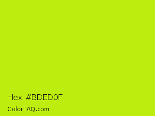 Hex #bded0f Color Image