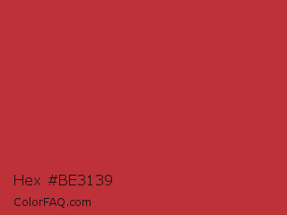 Hex #be3139 Color Image