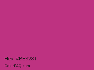 Hex #be3281 Color Image
