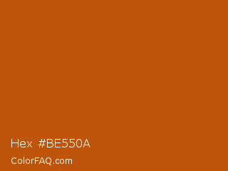 Hex #be550a Color Image