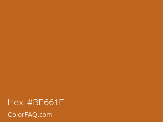 Hex #be661f Color Image