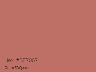 Hex #be7067 Color Image