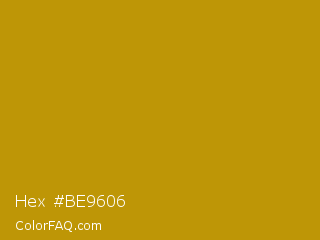 Hex #be9606 Color Image