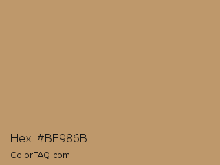 Hex #be986b Color Image