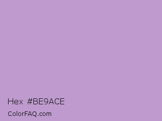 Hex #be9ace Color Image