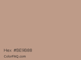 Hex #be9b88 Color Image