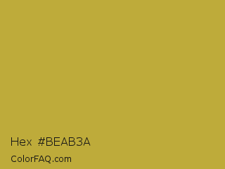 Hex #beab3a Color Image
