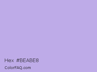 Hex #beabe8 Color Image