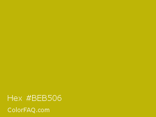 Hex #beb506 Color Image