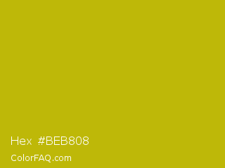 Hex #beb808 Color Image