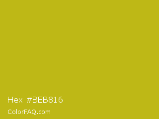 Hex #beb816 Color Image