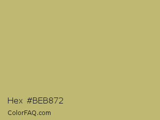 Hex #beb872 Color Image