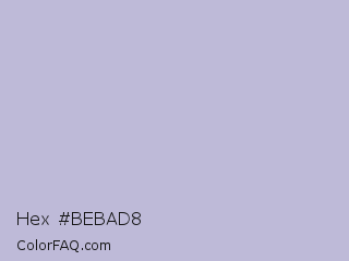 Hex #bebad8 Color Image