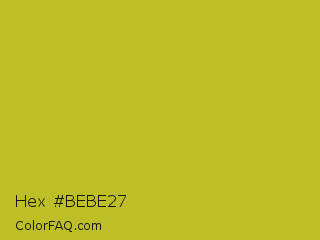 Hex #bebe27 Color Image