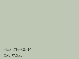 Hex #bec6b4 Color Image