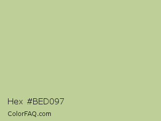 Hex #bed097 Color Image